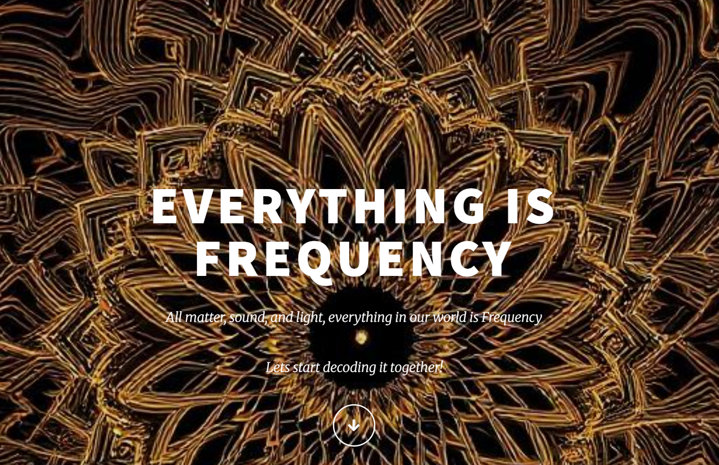 Cymatics Frequency Detector Page