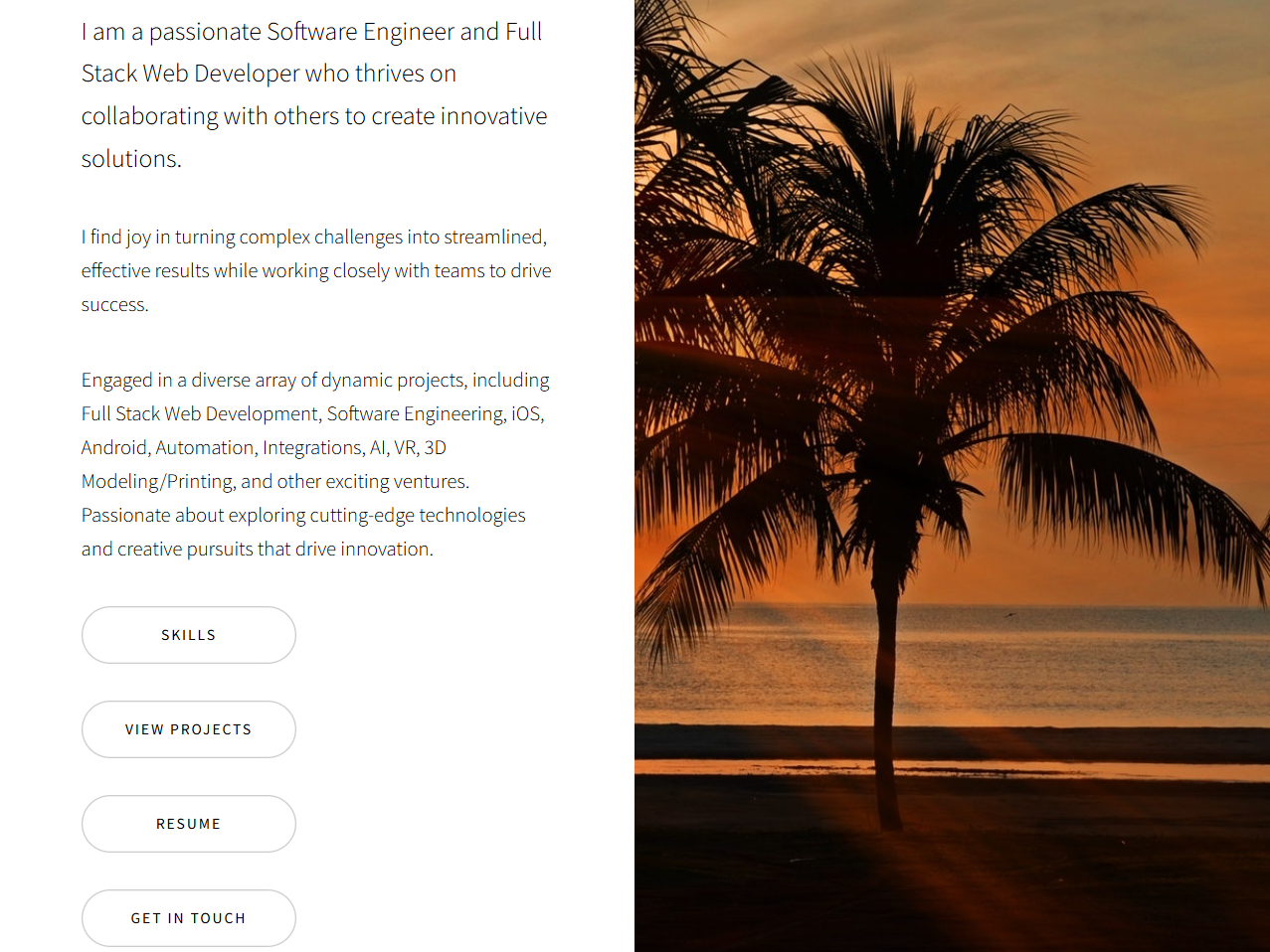 Portfolio Website Page